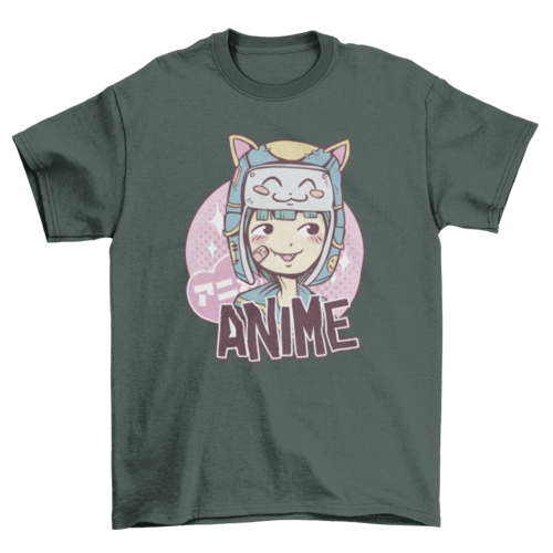 Anime Cute Girl T-shirt | Binge T-shirt Shop
