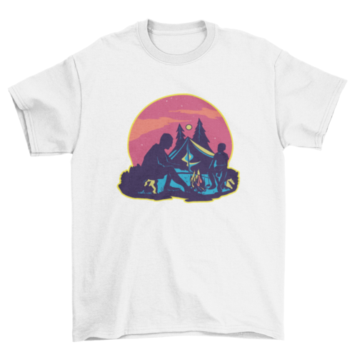 Night Camping T-shirt | Binge T-shirt Shop