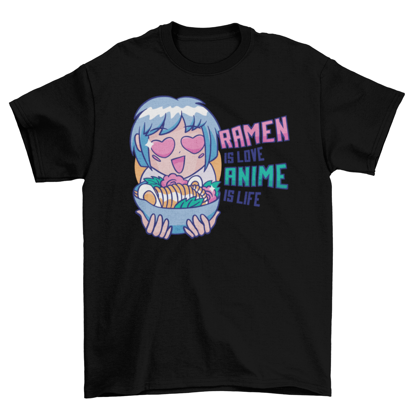 Ramen & Anime T-shirt | Binge T-shirt Shop