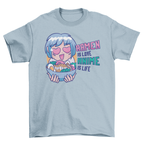 Ramen & Anime T-shirt | Binge T-shirt Shop