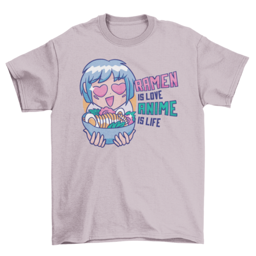 Ramen & Anime T-shirt | Binge T-shirt Shop
