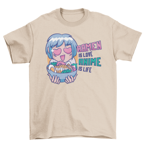 Ramen & Anime T-shirt | Binge T-shirt Shop