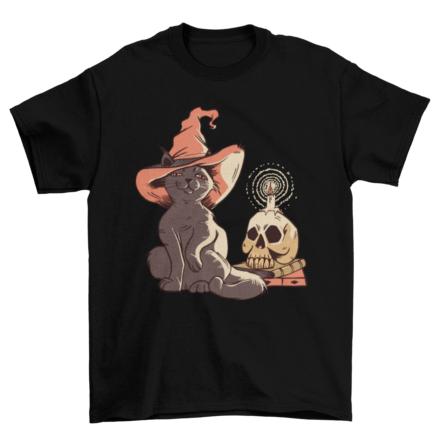 Halloween Witch Cat T-shirt Design | Binge T-Shirt Shop