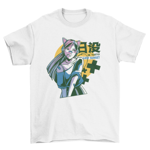 Tokyo Anime Girl T-shirt | Binge T-shirt Shop