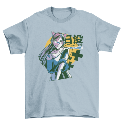 Tokyo Anime Girl T-shirt | Binge T-shirt Shop