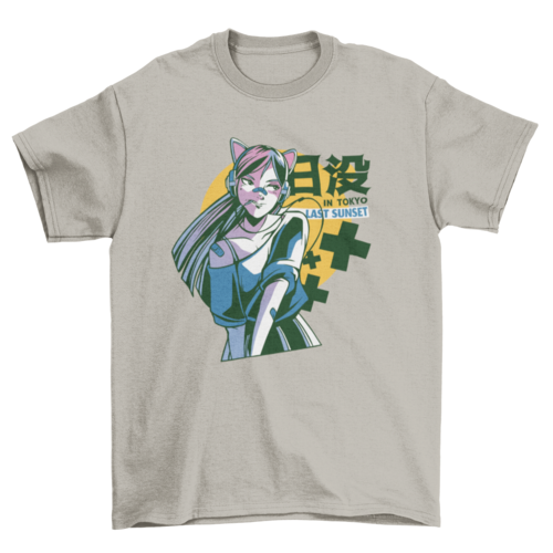 Tokyo Anime Girl T-shirt | Binge T-shirt Shop