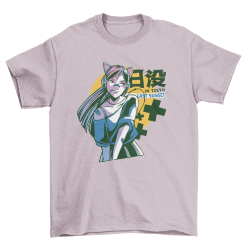 Tokyo Anime Girl T-shirt | Binge T-shirt Shop
