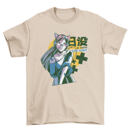 Tokyo Anime Girl T-shirt | Binge T-shirt Shop