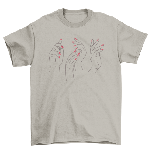 Woman Hands T-shirt | Binge T-shirt Shop