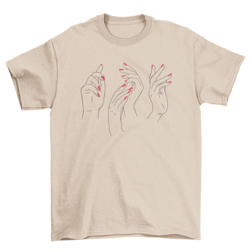 Woman Hands T-shirt | Binge T-shirt Shop