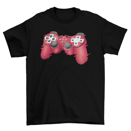 Glitchy Joystick T-shirt | Binge T-shirt Shop