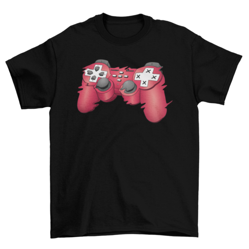 Glitchy Joystick T-shirt | Binge T-shirt Shop