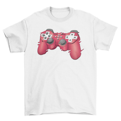 Glitchy Joystick T-shirt | Binge T-shirt Shop