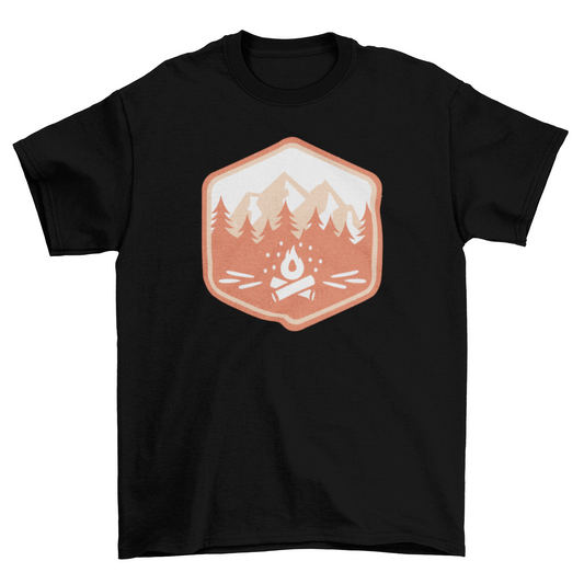Camping Badge T-shirt | Binge T-shirt Shop