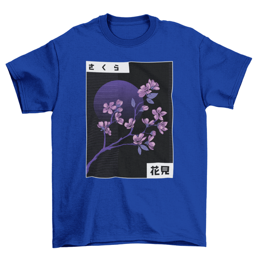 Vaporwave Cherry Blossom T-shirt | Binge T-shirt Shop