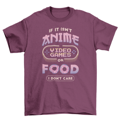 Anime Video Games T-shirt | Binge T-shirt Shop
