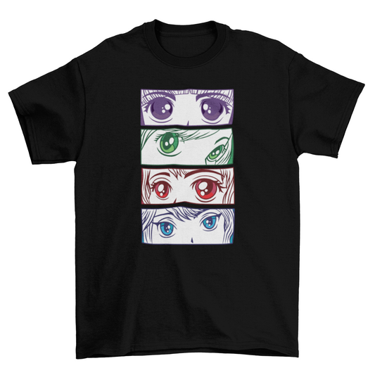 Anime Girl Eyes T-shirt | Binge T-shirt Shop
