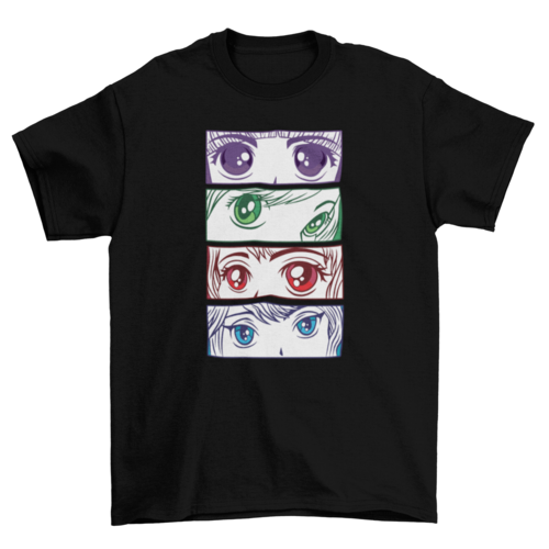 Anime Girl Eyes T-shirt | Binge T-shirt Shop