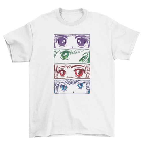 Anime Girl Eyes T-shirt | Binge T-shirt Shop