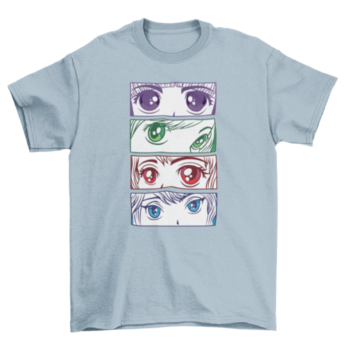 Anime Girl Eyes T-shirt | Binge T-shirt Shop