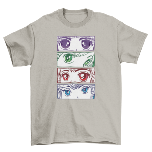 Anime Girl Eyes T-shirt | Binge T-shirt Shop