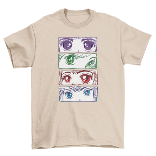 Anime Girl Eyes T-shirt | Binge T-shirt Shop