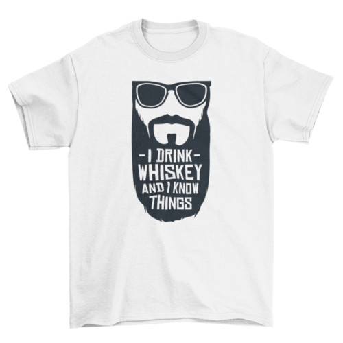 I Drink Whiskey T-shirt | Binge T-shirt Shop