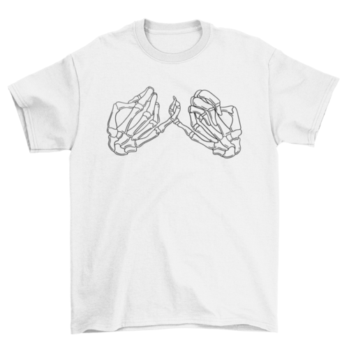 Hand Skeleton Pinky Promise T-shirt | Binge T-shirt Shop