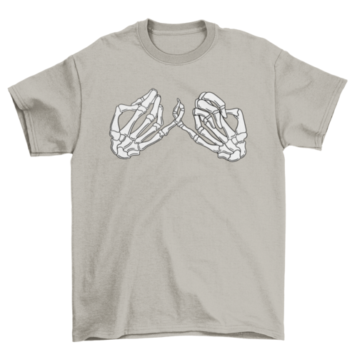 Hand Skeleton Pinky Promise T-shirt | Binge T-shirt Shop