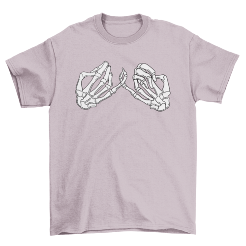 Hand Skeleton Pinky Promise T-shirt | Binge T-shirt Shop