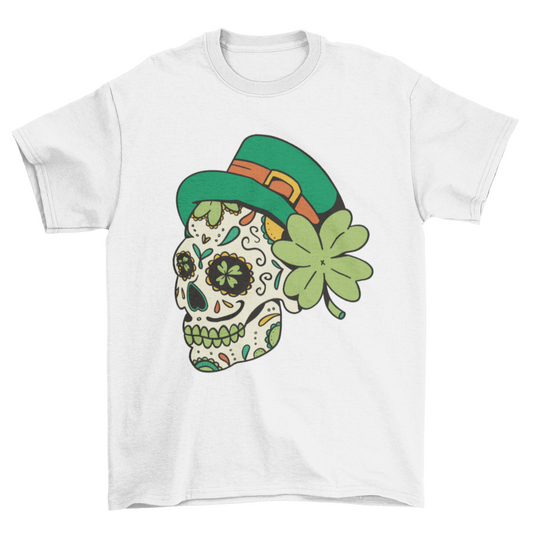 St. Patrick's Skull T-shirt |  Binge T-shirt Shop