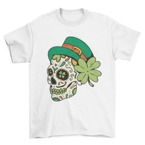 St. Patrick's Skull T-shirt |  Binge T-shirt Shop