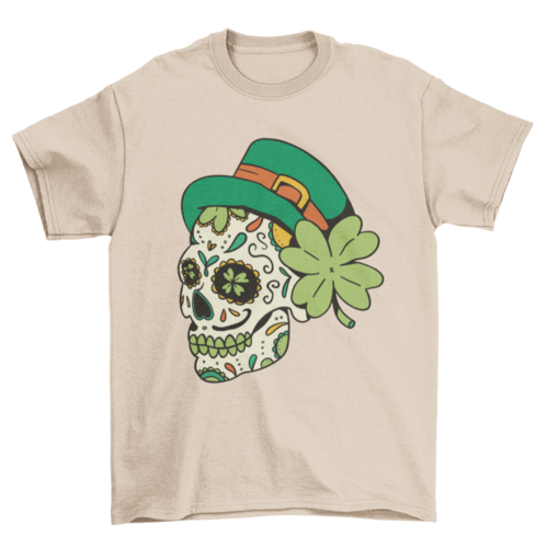 St. Patrick's Skull T-shirt |  Binge T-shirt Shop
