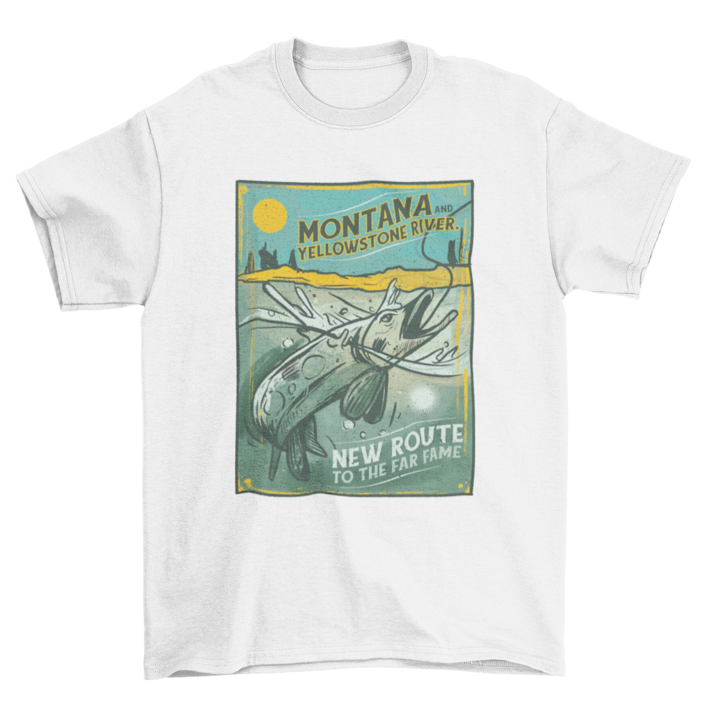 Vintage Fishing T-shirt Design | Binge T-shirt Shop