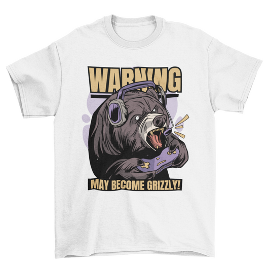 Gaming Bear T-shirt | Binge T-shirt Shop