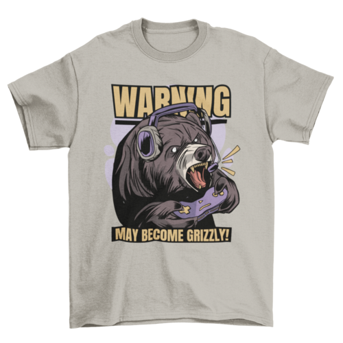 Gaming Bear T-shirt | Binge T-shirt Shop