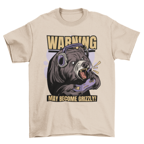 Gaming Bear T-shirt | Binge T-shirt Shop