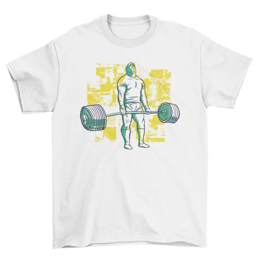 Bodybuilder Deadlift Heavy Harbell Fitness Gym T-shirt | Binge T-shirt Shop