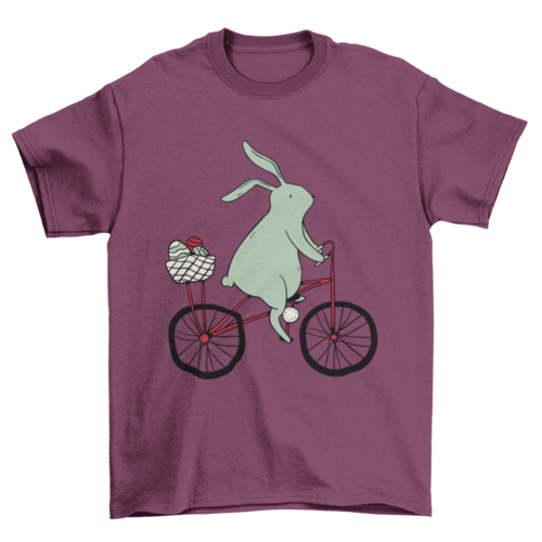 Easter Bunny Riding Bike T-shirt Design | Binge T-shirt Shop