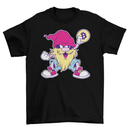 Bitcoin Gnome T-shirt | Binge T-shirt Shop