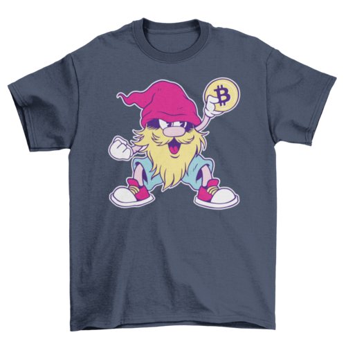 Bitcoin Gnome T-shirt | Binge T-shirt Shop