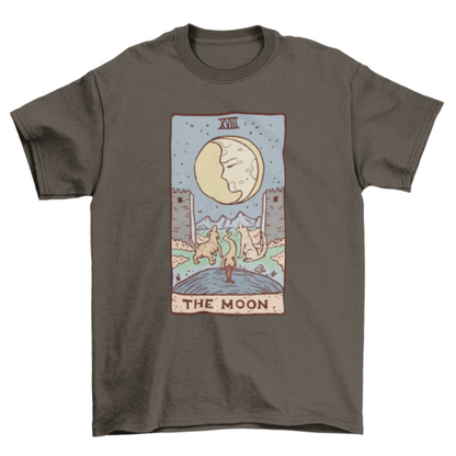 The Moon Tarot Card T-shirt | Binge T-shirt Shop