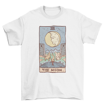 The Moon Tarot Card T-shirt | Binge T-shirt Shop