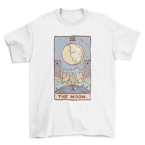 The Moon Tarot Card T-shirt | Binge T-shirt Shop