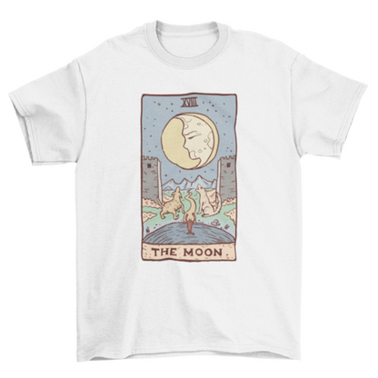 The Moon Tarot Card T-shirt | Binge T-shirt Shop