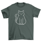 Minimalist Cat T-shirt | Binge T-shirt Shop