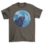 Wolf Howling Illustration T-shirt | Binge T-shirt Shop