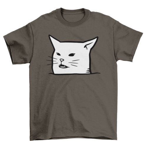 Unimpressed Meh Black Cat T-shirt | Binge T-shirt Shop