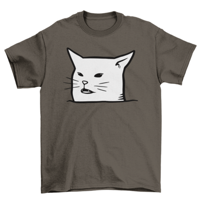 Unimpressed Meh Black Cat T-shirt | Binge T-shirt Shop