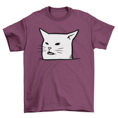Unimpressed Meh Black Cat T-shirt | Binge T-shirt Shop